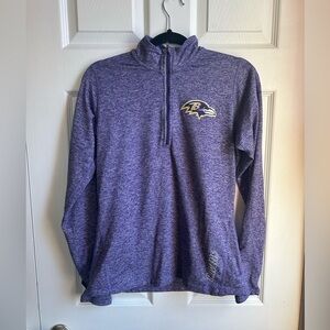 Nike Dri-fit NFL Ravens Purple Zip-Up - M